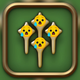 Image of Final Fantasy XIV sage icon with distressed emoji's covering the icon's holes.
